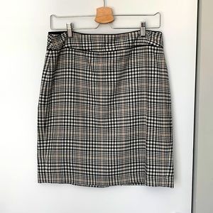 Banana Republic Houndstooth Pencil Skirt Size 8